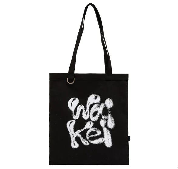 WK 3D LOGO ECO BAG BLACK - Image 4