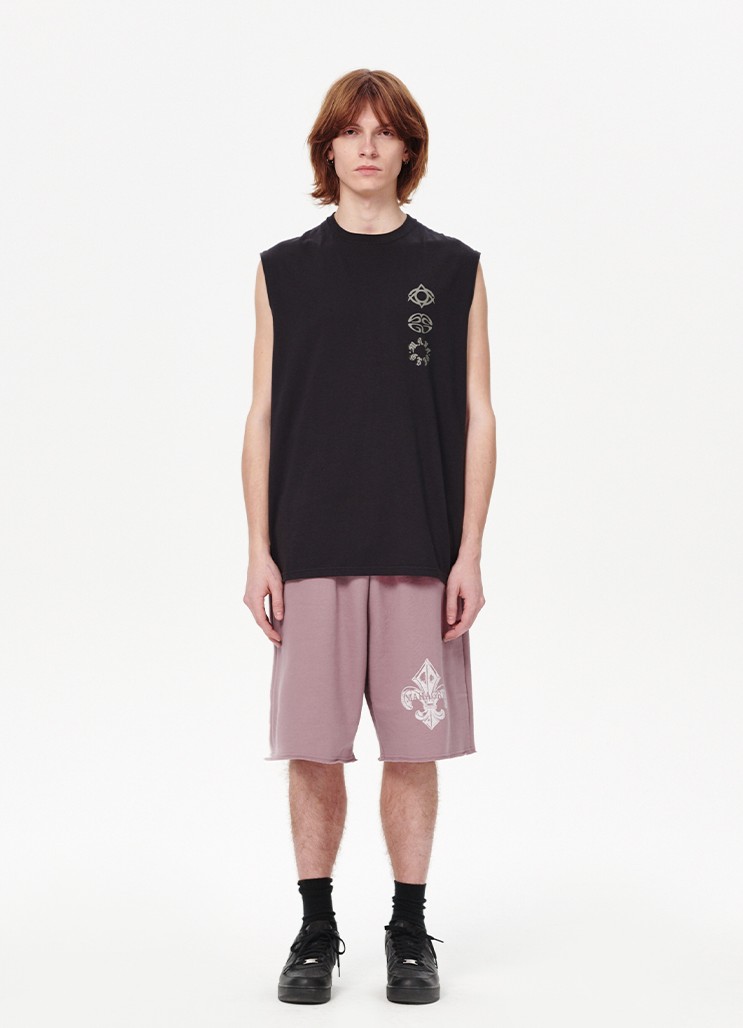 FLEUR BONES SHORTS PINK - Image 3