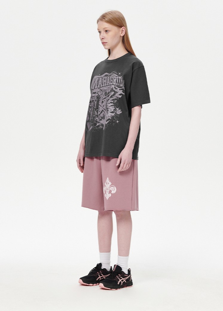 FLEUR BONES SHORTS PINK - Image 2
